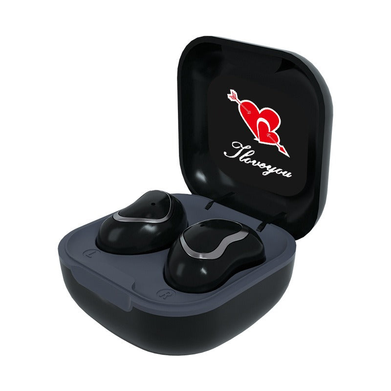 Heart Earbuds Wireless Bluetooth - Cute Mini Earbuds for Women, Romantic Gift