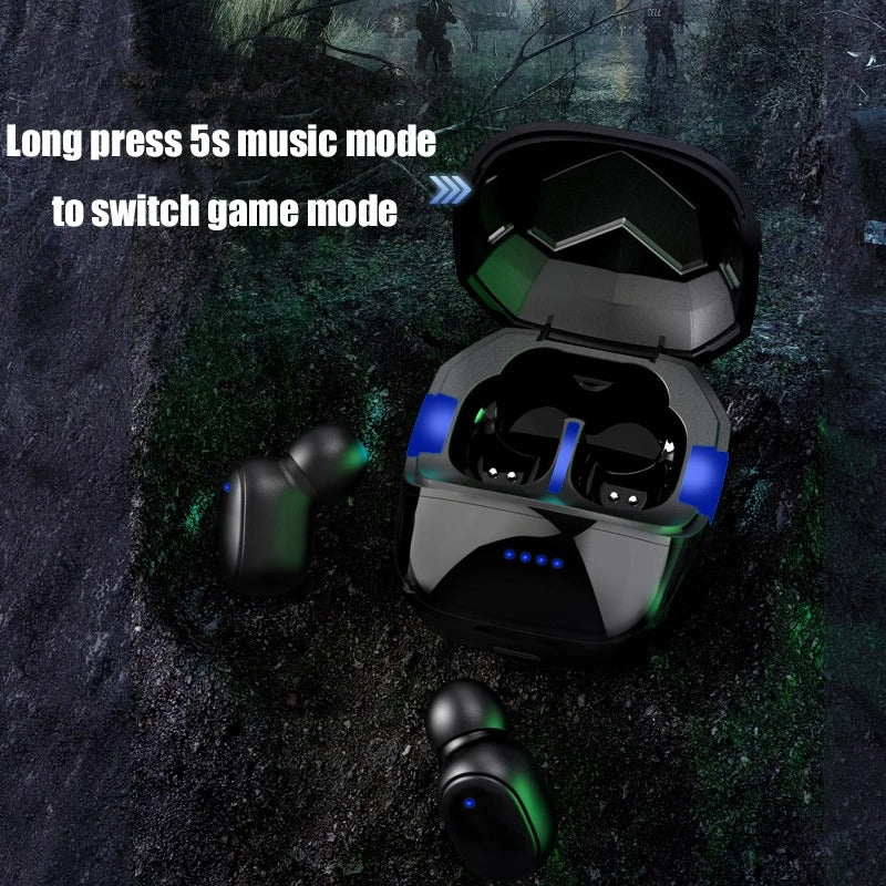 G6S TWS Gaming Earbuds - Wireless Bluetooth 5.3 with LED Power Display